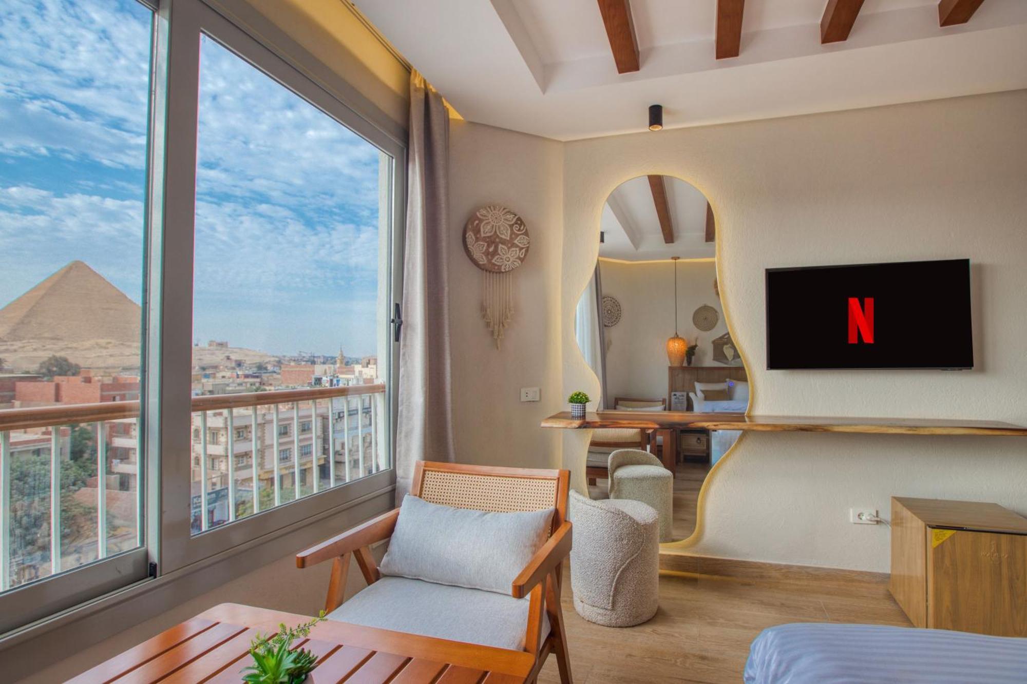 Galaxy Pyramids View Inn Kafret el-Gabal Exterior photo