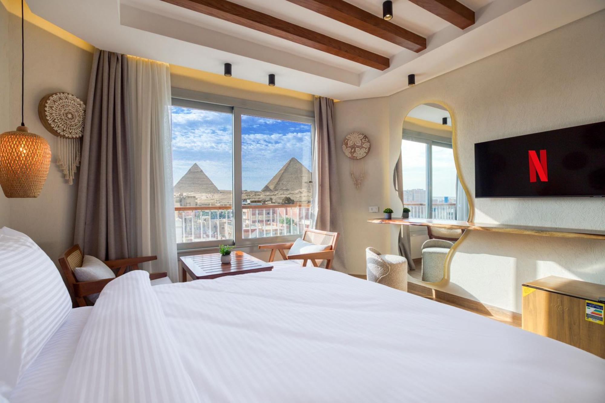 Galaxy Pyramids View Inn Kafret el-Gabal Exterior photo