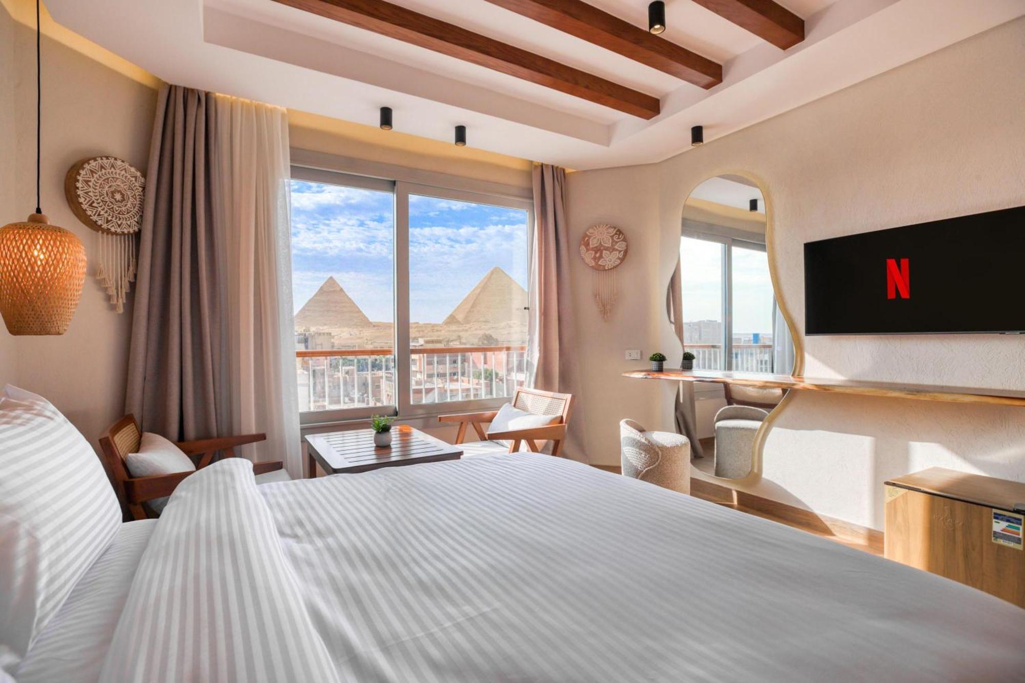 Galaxy Pyramids View Inn Kafret el-Gabal Exterior photo