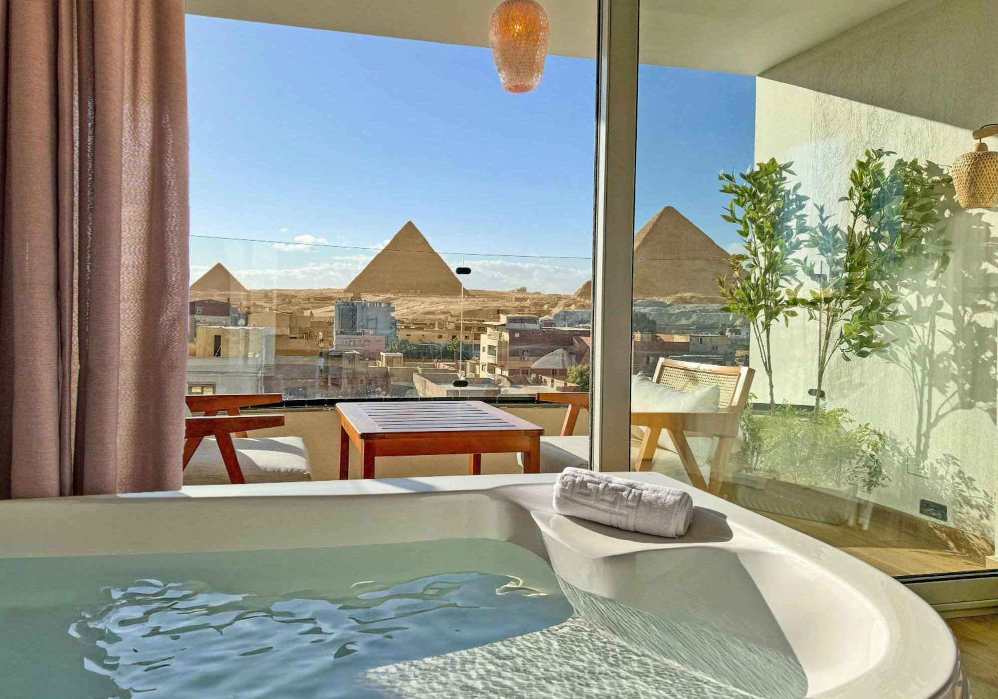Galaxy Pyramids View Inn Kafret el-Gabal Exterior photo
